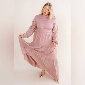 Ivy City Co Alaina Dress Modest Long Sleeve Maxi